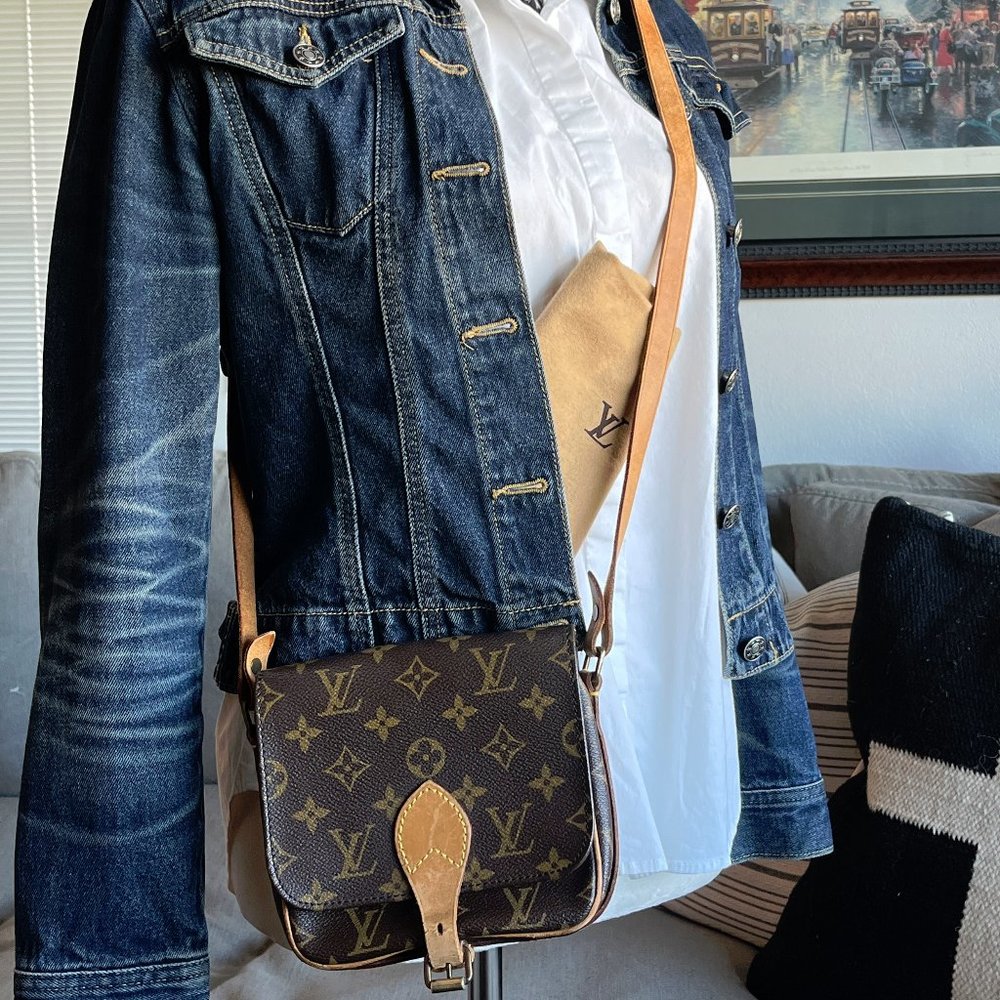LOUIS VUITTON Mini Cartouchiere CrossBody Bag Monogram Vintage PM